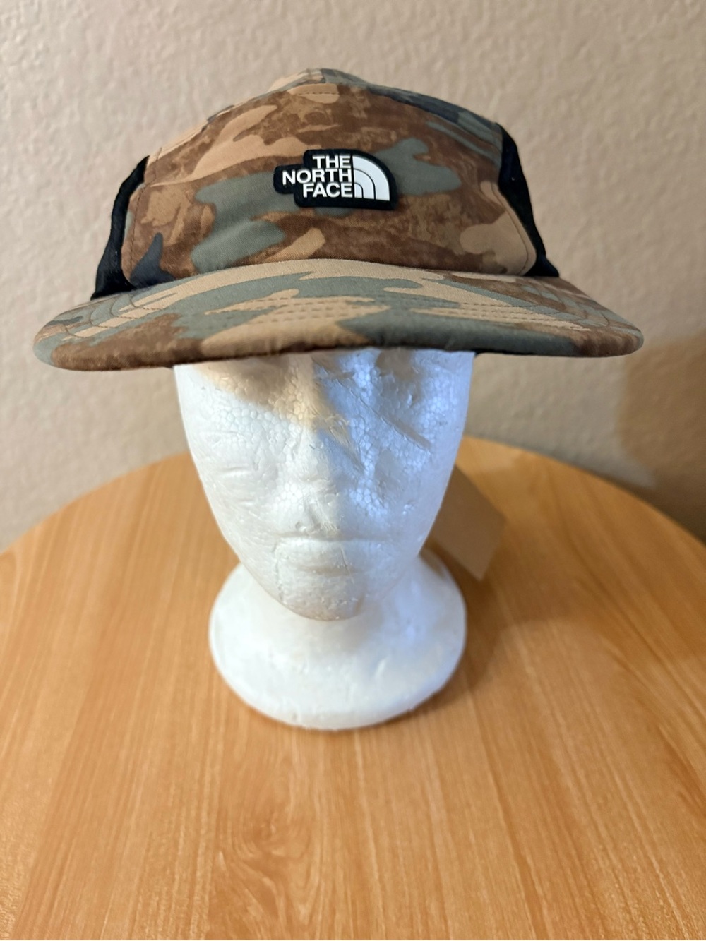 The North Face Class V Camp Hat Face Twist & Pouch Brimmer Camo Kelp Rare NWT